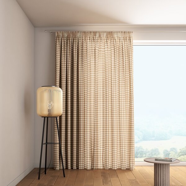 Pencil pleat curtain