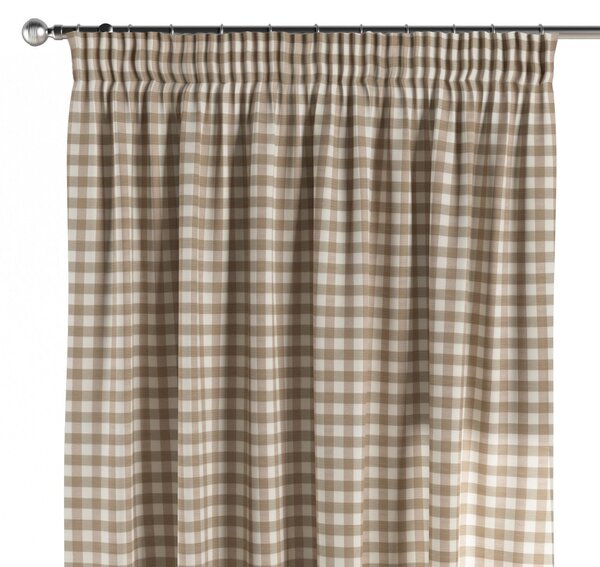 Pencil pleat curtain