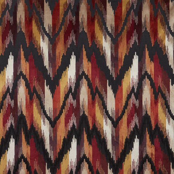 ILiv Omega Flame Retardant Velvet Upholstery Fabric Wine
