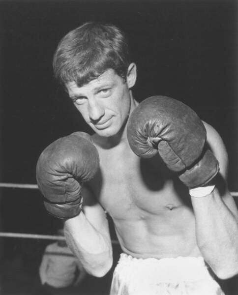 Photography Jean Paul Belmondo on Set of Film Magnet of Doom