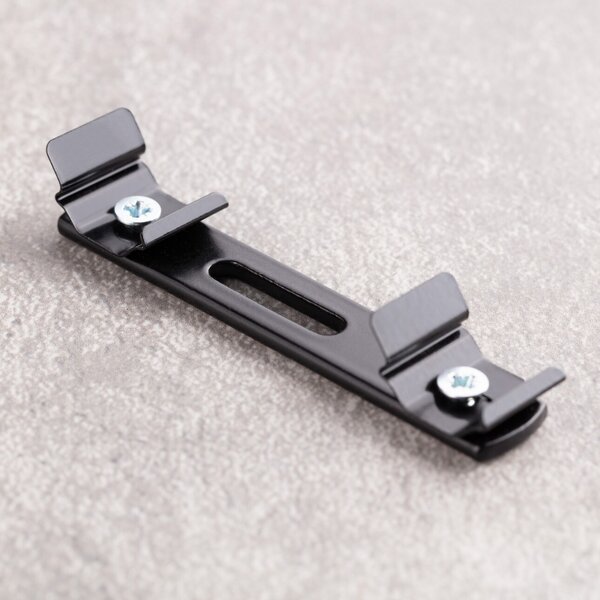 TS aluminium rail connector black 1 pcs