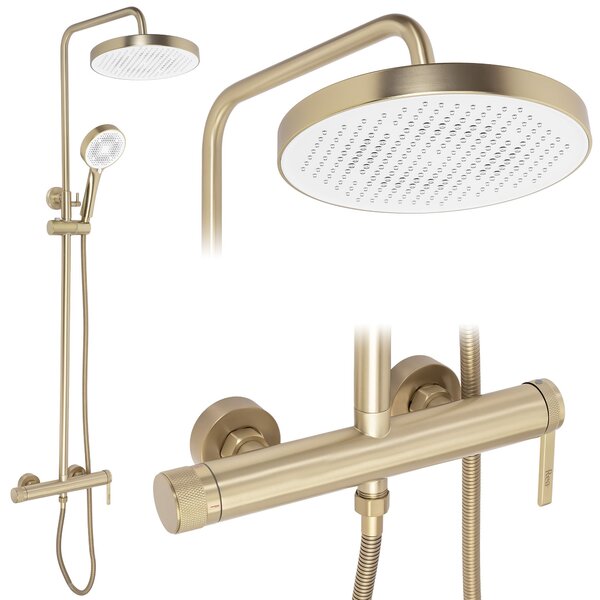 Shower set Rea Grace Brush Gold
