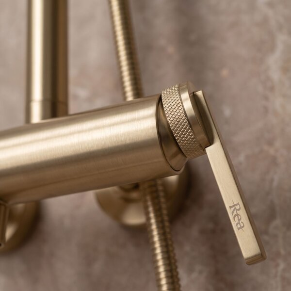 Shower set Rea Grace Brush Gold
