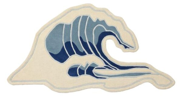 Broste Copenhagen Wave rug Blue, 85x160 cm