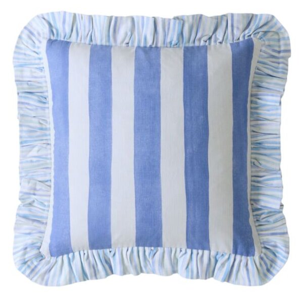 Bluebellgray Sunday Stripe 45cm x 45cm Filled Cushion Blue