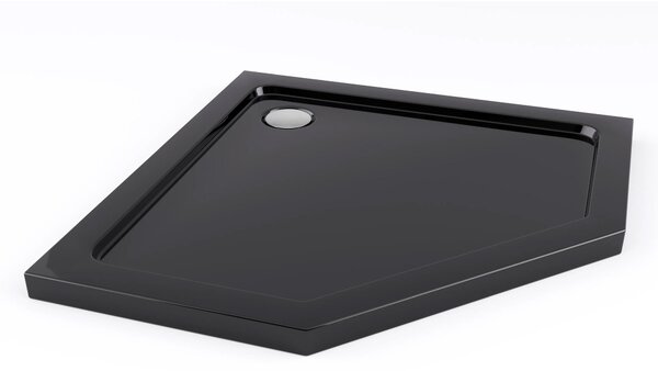 Shower tray Rea Diamond Black 90x90