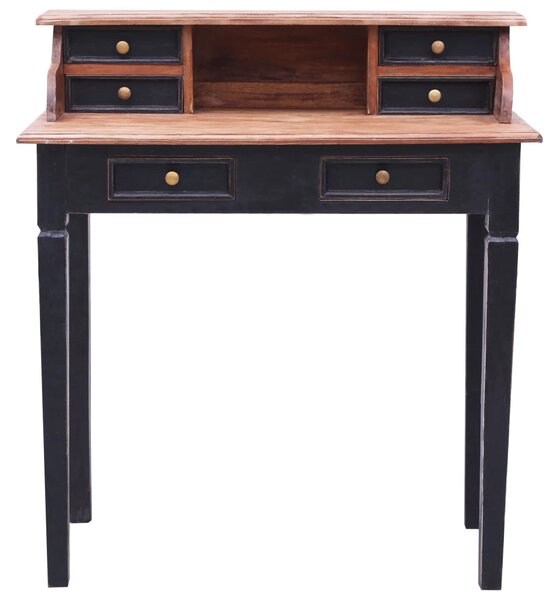 Writing Desk with Drawers 90x50x101 cm Solid Mahogany Wood