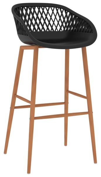 Bar Chairs 4 pcs Black