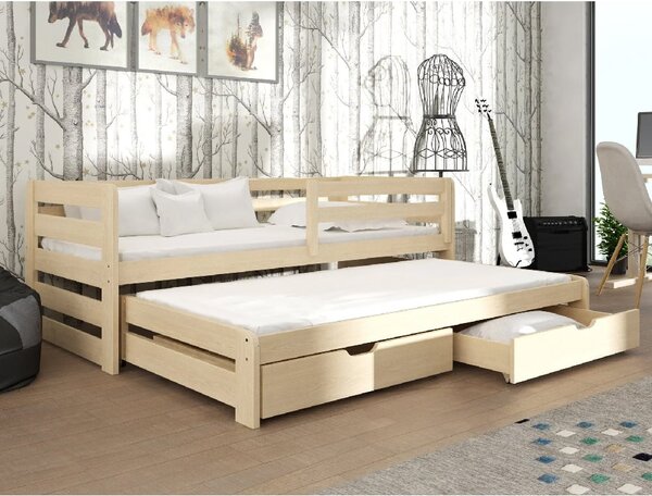 Sewell Wooden Day Bed Without Mattress And Trundle In Pine
