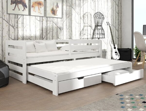 Sewell Wooden Day Bed Without Mattress And Trundle In White