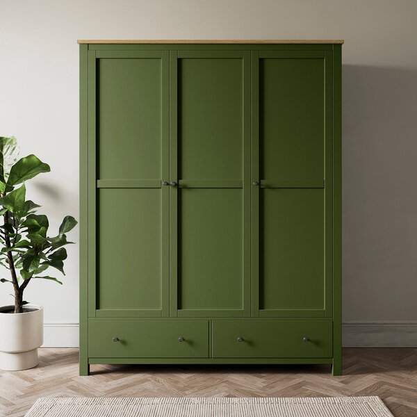 Olney Triple Wardrobe Olive