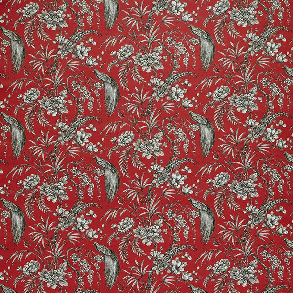 Ashley Wilde Botanist Fabric Crimson