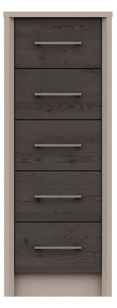 Dolan Tall 5 Drawer Chest Charcoal