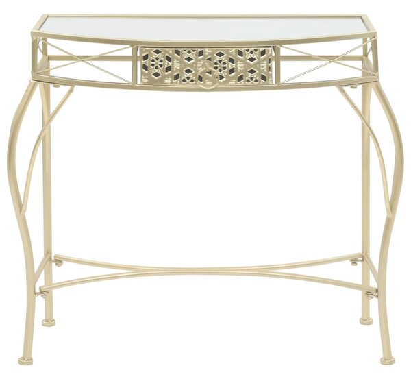 Side Table French Style Metal 82x39x76 cm Gold