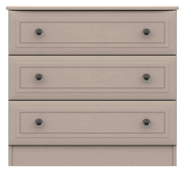 Portia 3 Drawer Chest Brown