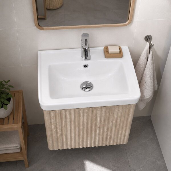 Bathroom cabinet with washbasin Rea DB85-50-3 Orio Light 50cm