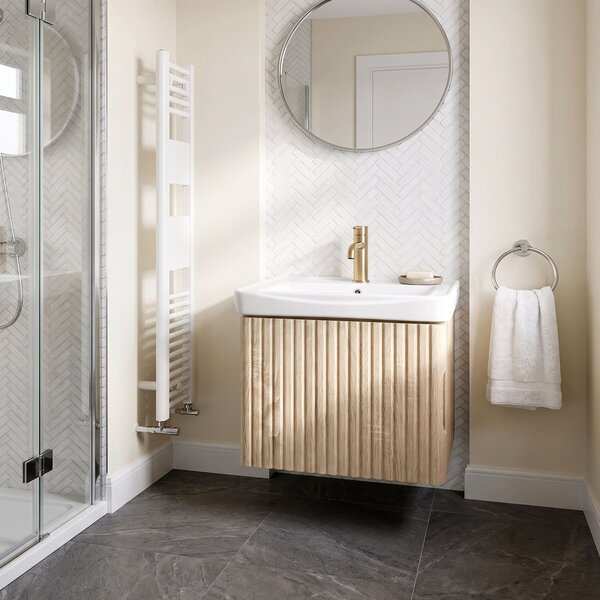 Bathroom cabinet with washbasin Rea DB85-50-3 Orio Light 50cm
