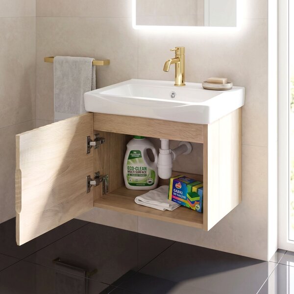 Bathroom cabinet with washbasin Rea DB85-50-3 Orio Light 50cm