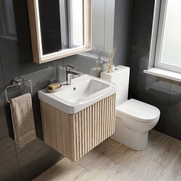 Bathroom cabinet with washbasin Rea DB85-50-3 Orio Light 50cm