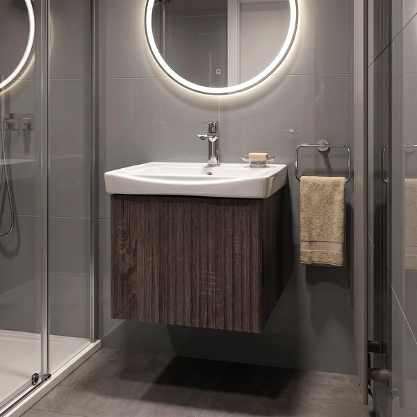 Bathroom cabinet with washbasin Rea DB85-50-1 Orio Dark 50cm