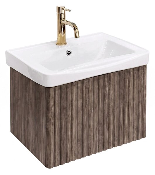 Bathroom cabinet with washbasin Rea DB85-50-1 Orio Dark 50cm
