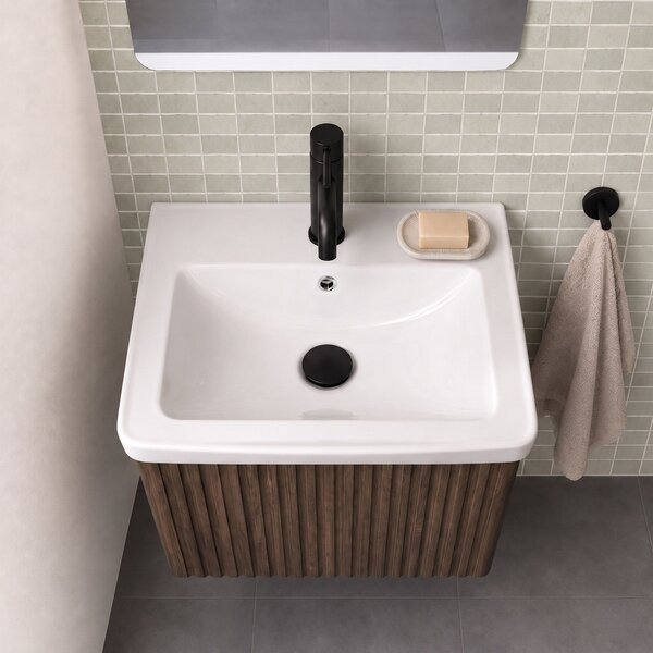 Bathroom cabinet with washbasin Rea DB85-50-1 Orio Dark 50cm