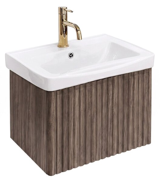 Bathroom cabinet with washbasin Rea DB85-50-1 Orio Dark 50cm