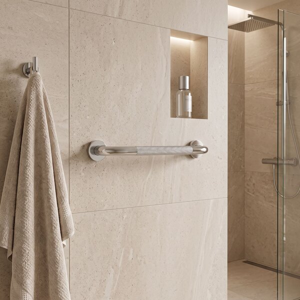 Anti-slip bathroom grab bar 104 Chrome