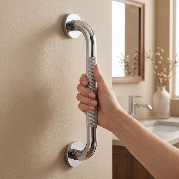 Anti-slip bathroom grab bar 104 Chrome