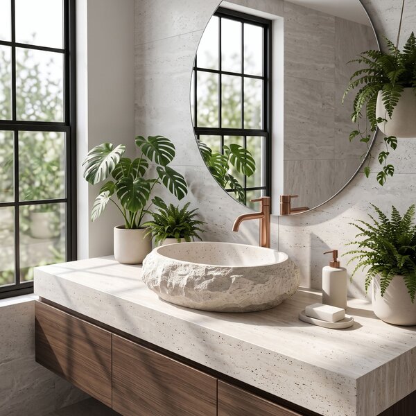 Countertop Basin Rea Mika Light Grey