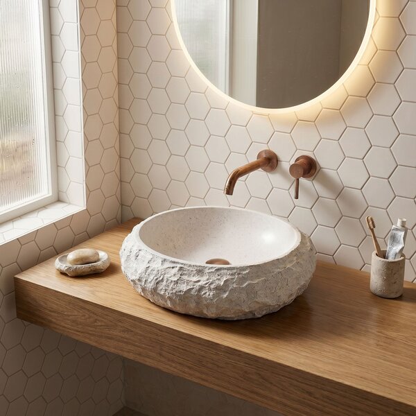 Countertop Basin Rea Mika Light Grey