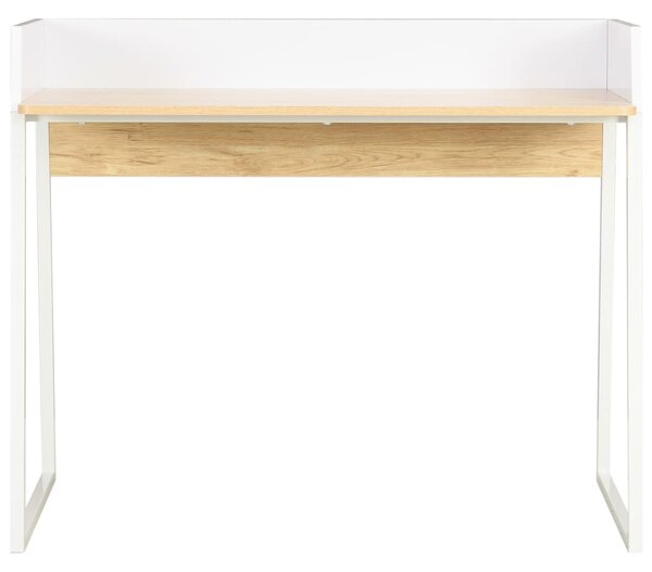 Desk White and Oak 90x60x88 cm