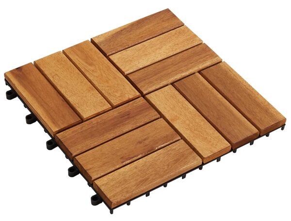 Decking Tiles 30 x 30 cm Acacia Set of 20