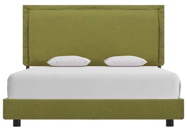 Bed Frame without Mattress Green Fabric 135x190 cm Double