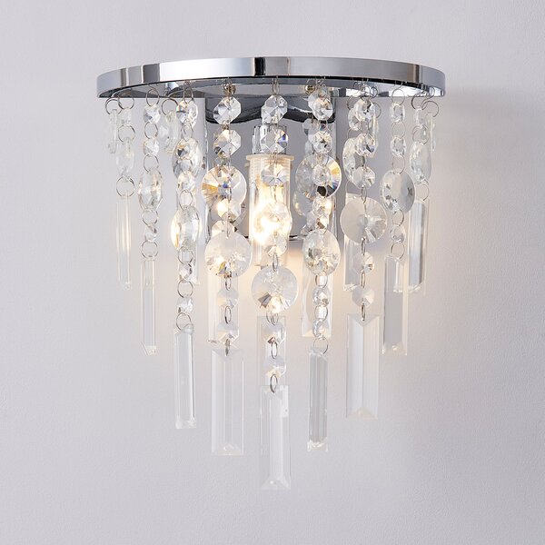 Bel Air Bathroom Wall Light Chrome