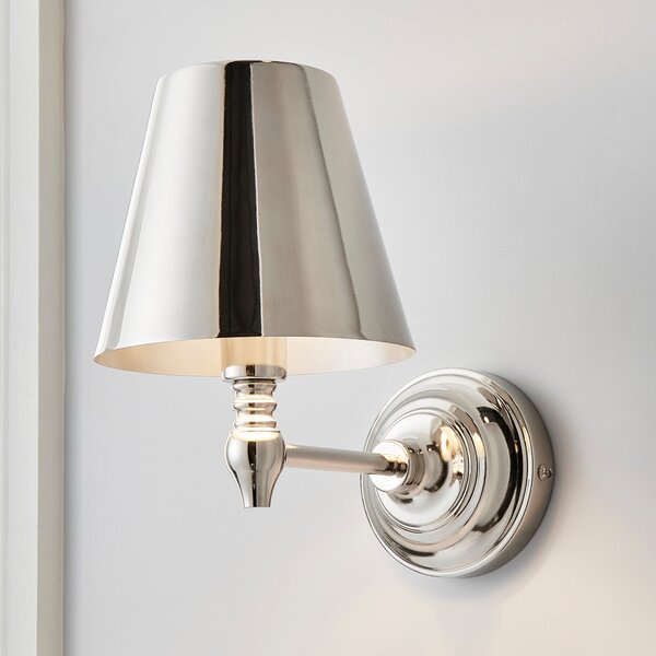 Dorma Bedford Polished Nickel Wall Light Nickel