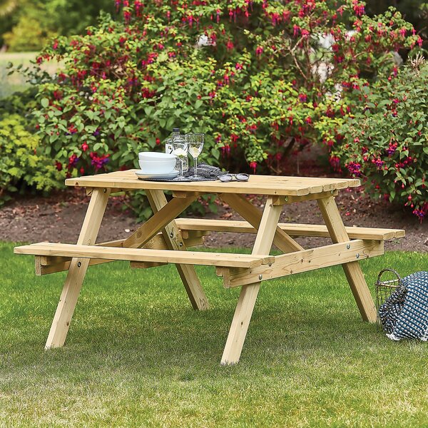 Anchor Fast Milldale 4 Seater Picnic Bench FSC