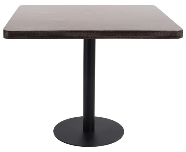 Bistro Table Dark Brown 80X80 cm MDF