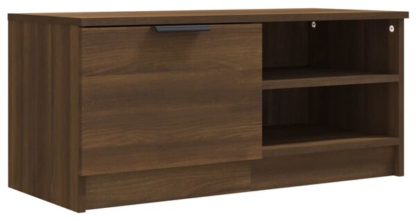 TV Cabinet Brown Oak 80x35x36.5 cm Engineered Wood