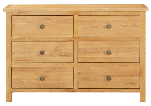 Chest of Drawers 105x33.5x73 cm Solid Oak Wood