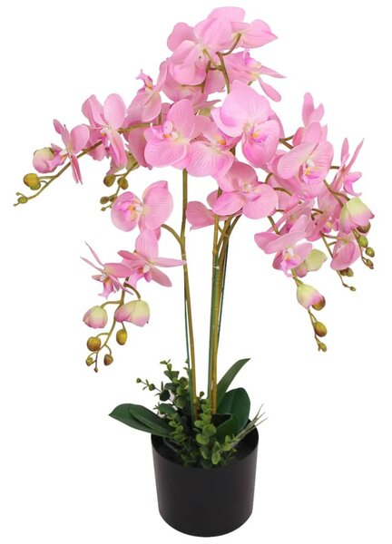 Artificial Orchid Plant with Pot 75 cm Pink