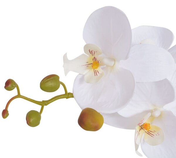 Artificial Orchid Plant with Pot 75 cm White