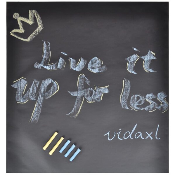 Wall Sticker Blackboard 0.45 x 2 m 2 Rolls with Chalks