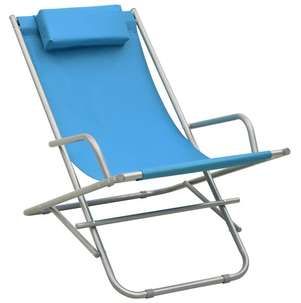 Rocking Chairs 2 pcs Steel Blue