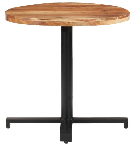 Bistro Table Round Ø80x75 cm Solid Acacia Wood