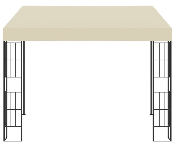 Wall-mounted Gazebo 3x3 m Cream Fabric