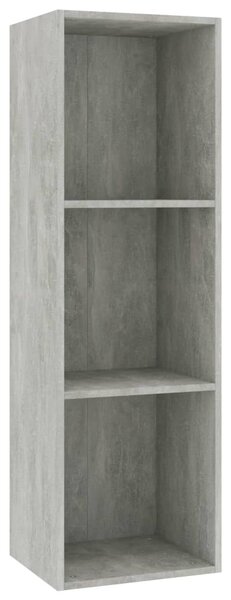 Book Cabinet/TV Cabinet Concrete Grey 36x30x114 cm Engineered Wood