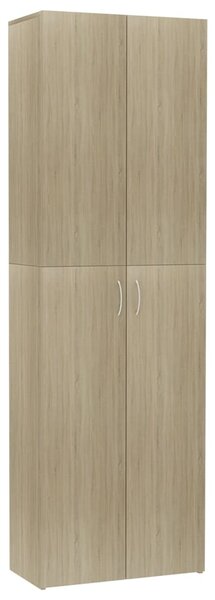 Office Cabinet Sonoma Oak 60x32x190 cm Engineered Wood