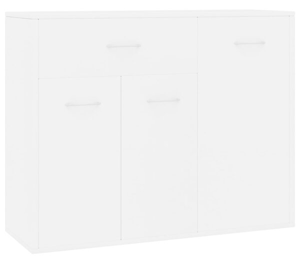 Sideboard White 88x30x70 cm Engineered Wood