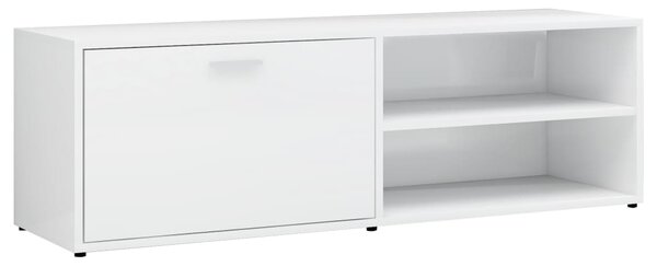 TV Cabinet High Gloss White 120x34x37 cm Engineered Wood